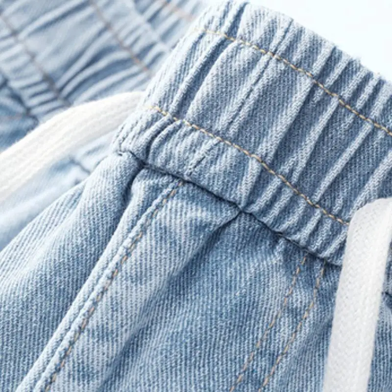 Loose Simple Baggy Denim Shorts Unisex-9
