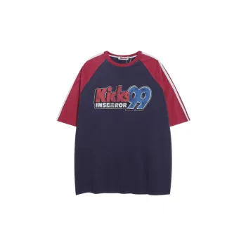 Trendy Sports Raglan Print T Shirt