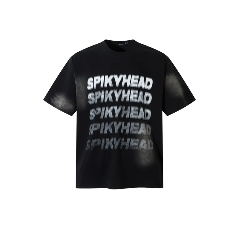 Letter Printed Cotton T Shirt-0