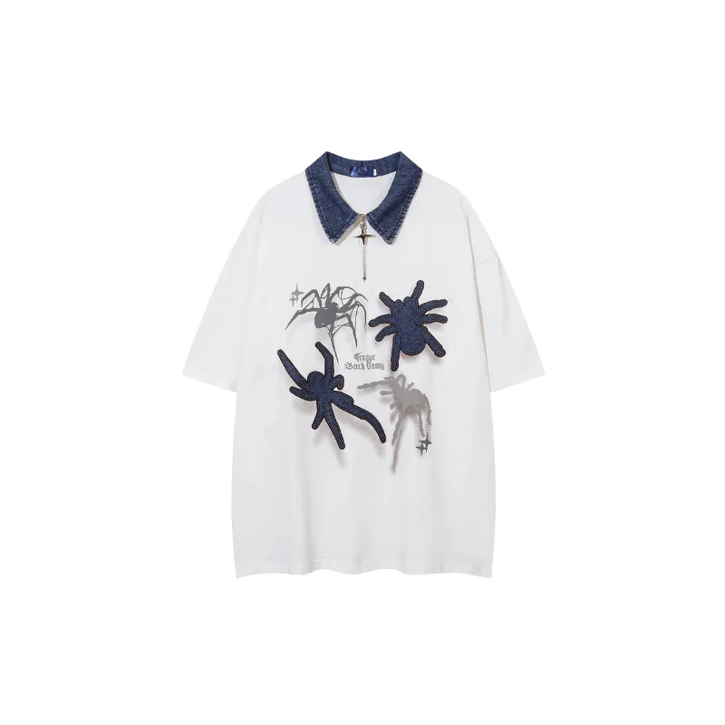 Fashionable Retro 100% Cotton T-Shirt-0