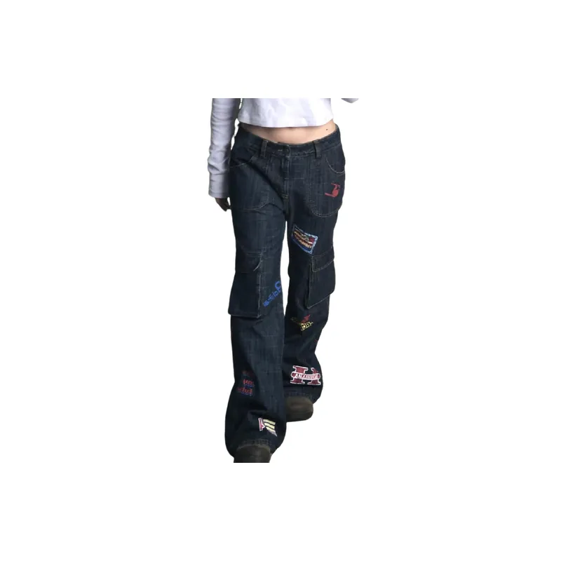 Retro Loose Jeans Women-0