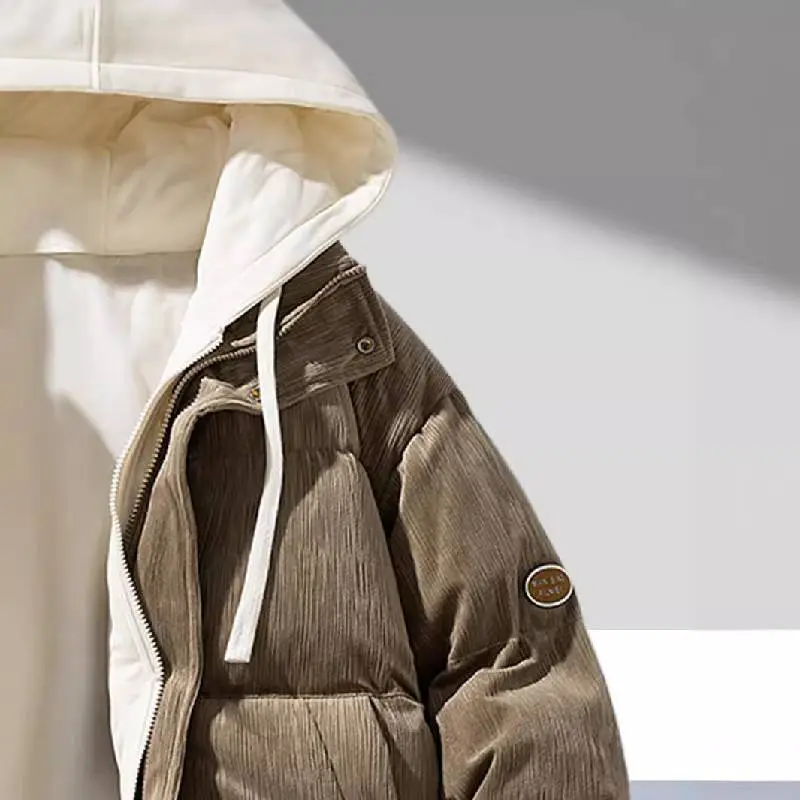 Casual Warm Polyester Quilted Jacket-13