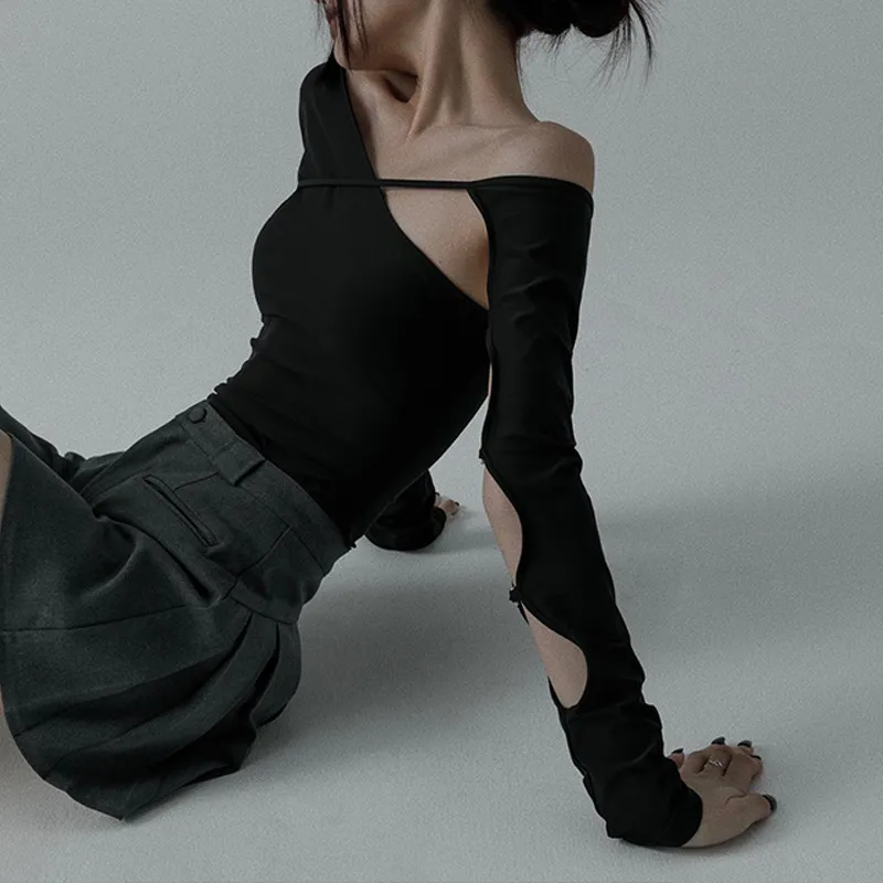Fashionable Long Sleeve T Shirt Women-3
