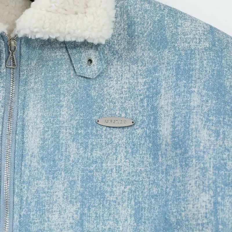 Cute Contrast Color Quilted Jacket-3