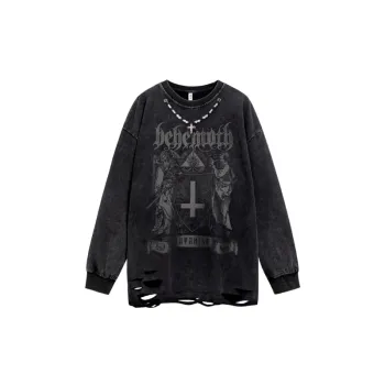 Retro Hip Hop Long Sleeve T shirt