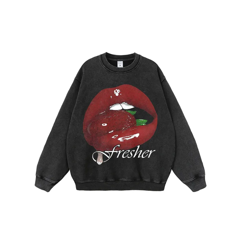 Retro Washed Long Sleeve Sweatshirt-0