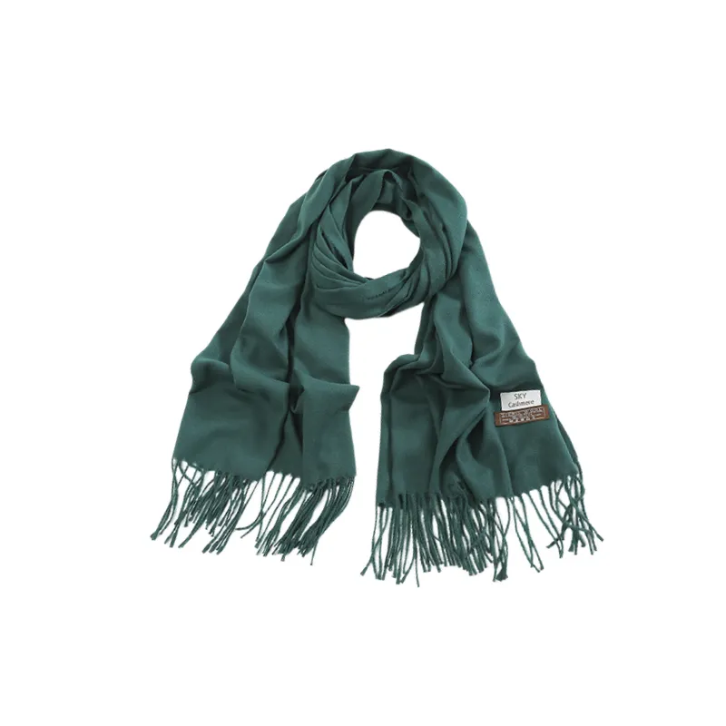Casual Plain Knit Scarf-0