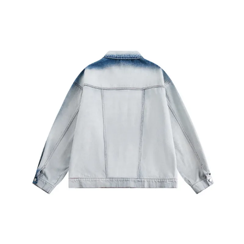Retro Fashionable Denim Jacket-1