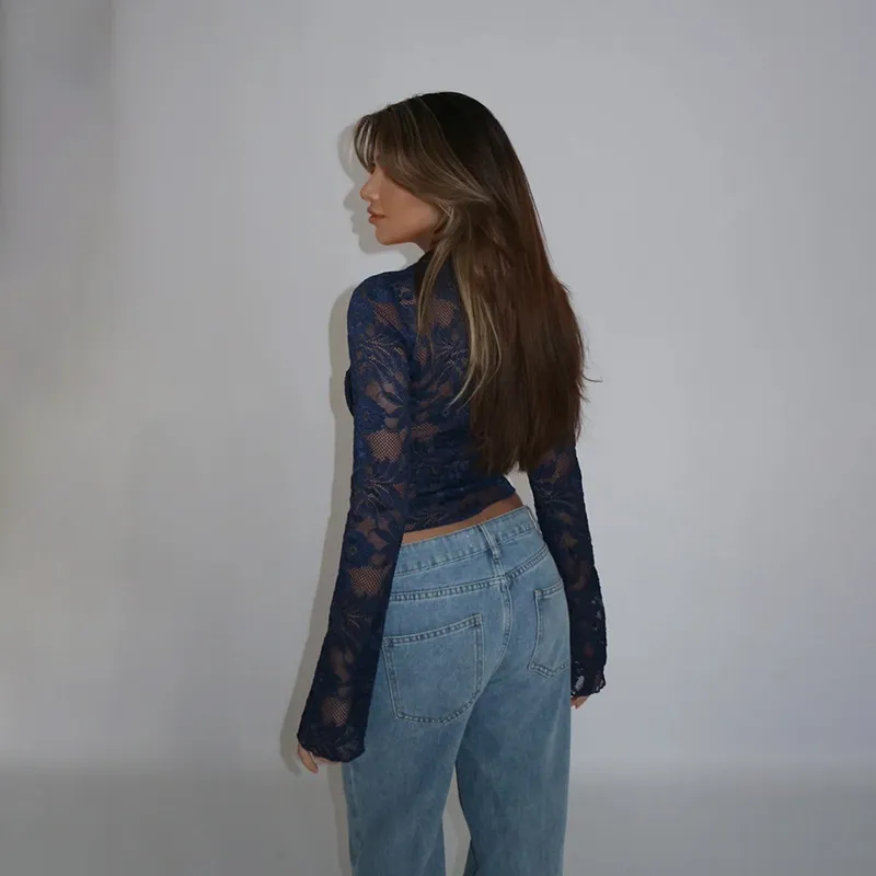 Sexy Loose Polyester Shirt Women-3