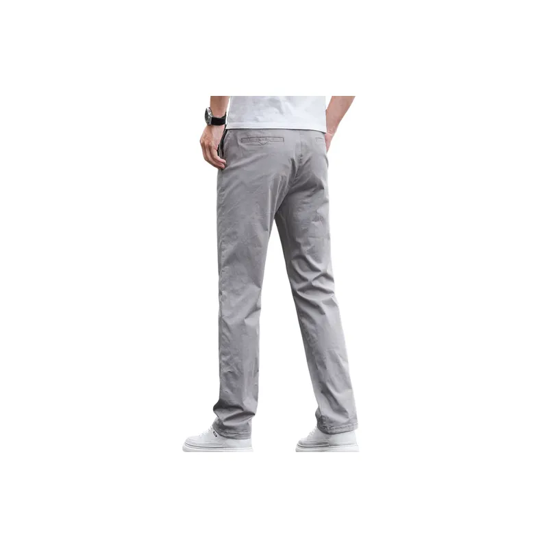 Loose Simple Cotton Casual Pants-8
