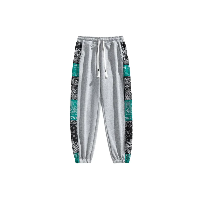 Fashionable Straight Leg Cotton Blended Fabric Casual Pants-6