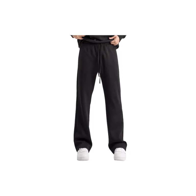 Breathable Loose Blended Synthetic Fabrics Casual Pants-0