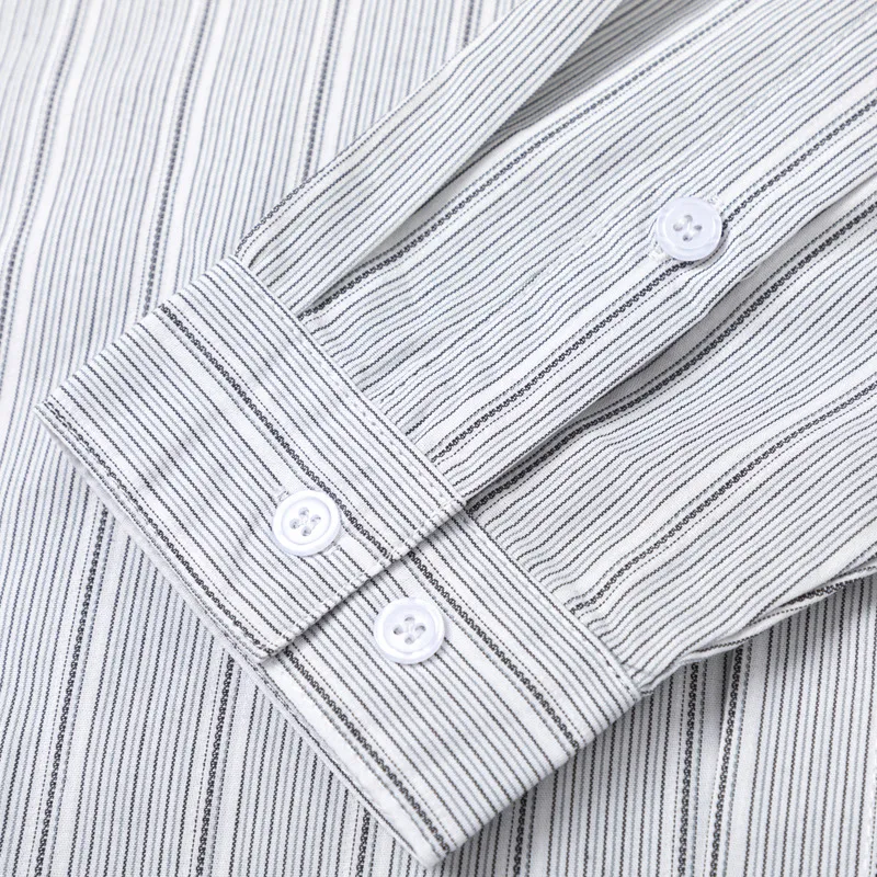 Street Striped Loose Shirt-3