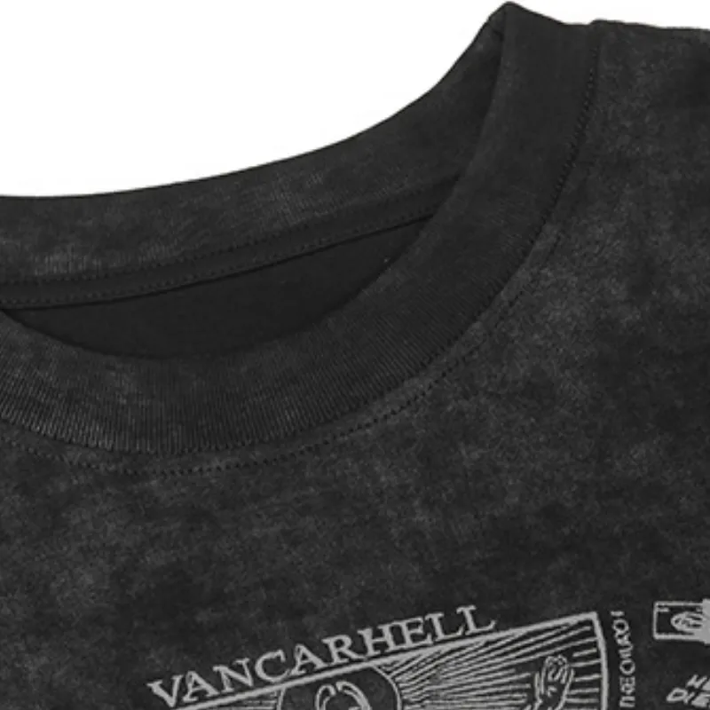 Street Loose Cotton Blended Fabric T Shirt-2
