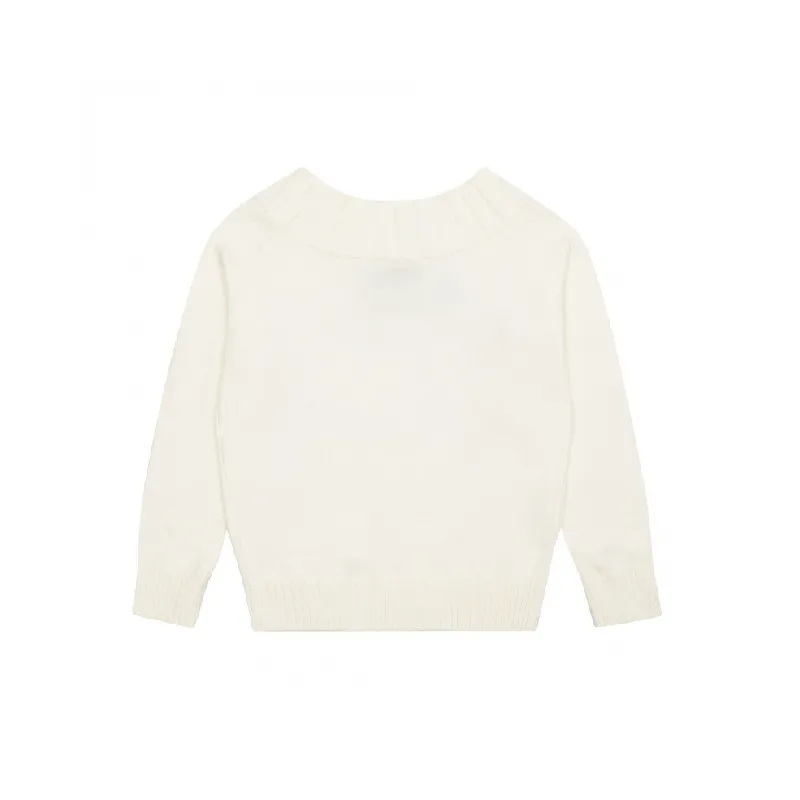 Retro Hip Hop Letter Acrylic Fibres Sweater Women-3
