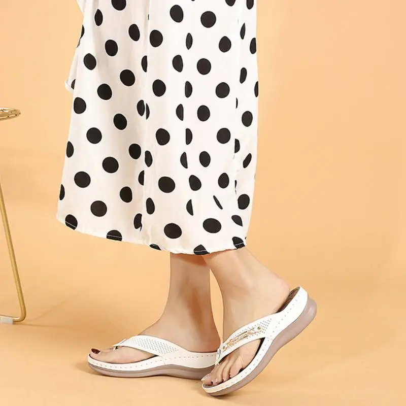 Retro Plain Flip Flops-2