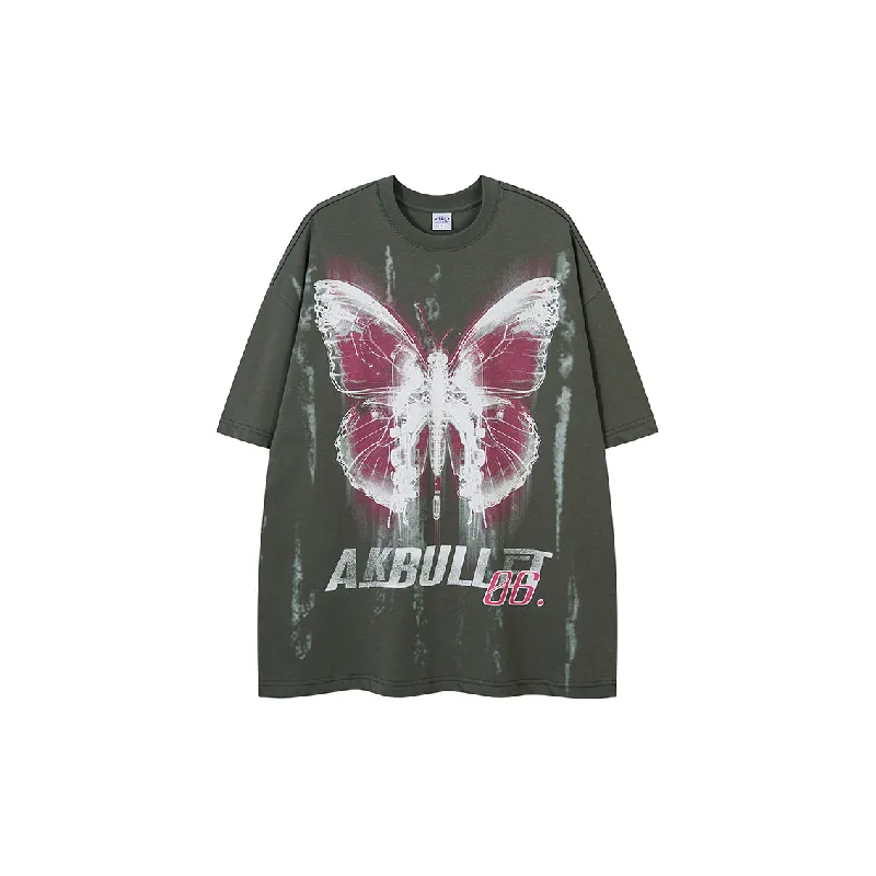 Trendy Butterfly Combed Cotton T-Shirt-4