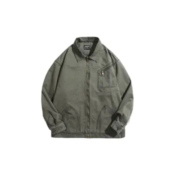 Fashionable Zipper Cotton Jacket