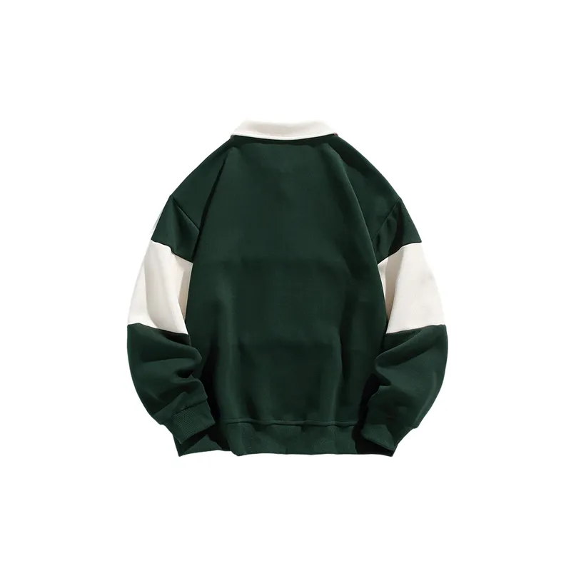 Loose Casual Pique Sweatshirt-9