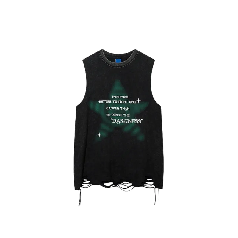 Hip Hop Pink Contrast Vest-0