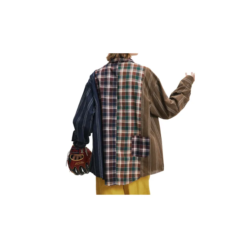 Trendy Plaid Long Sleeved Shirt-3
