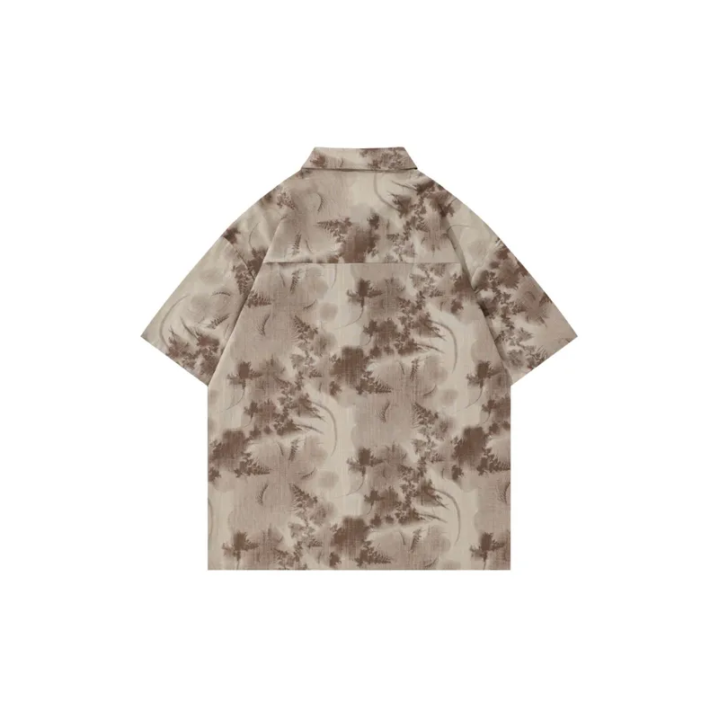 Retro Vintage Tie Lining Shirt-1
