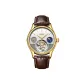 Gold Case Silver Dial