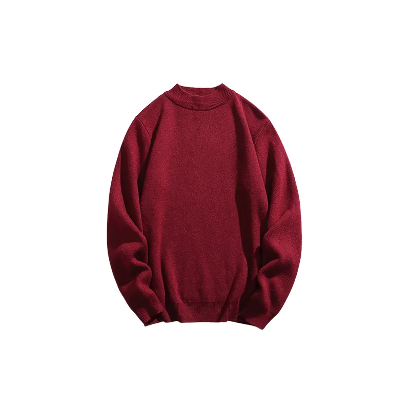 Casual Plain Cotton Blended Fabric Sweater-0