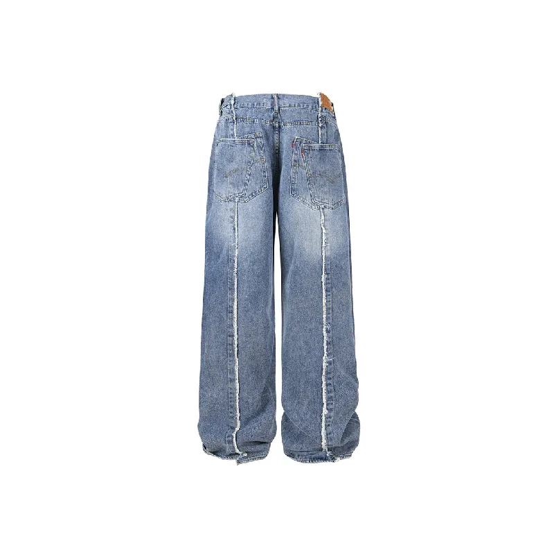 Casual Straight Leg Jeans-3