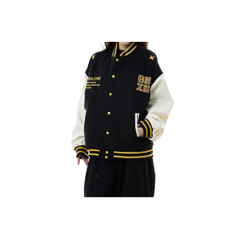 Embroidery Letter Cotton Jacket-6