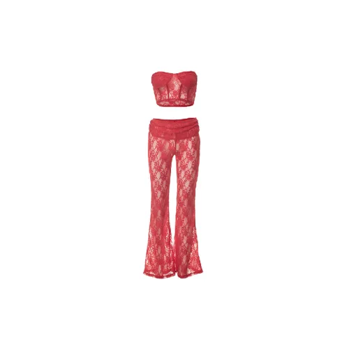 Fashionable Plain Polyester Matching Sets Women