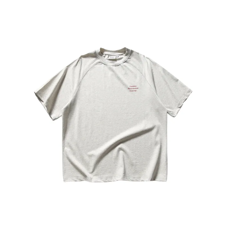 Retro Loose 100% Cotton T Shirt-0