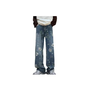 Retro Washed Casual Ripped Jeans