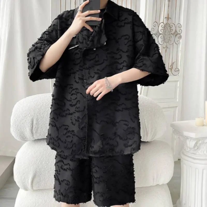 Trendy Shirt And Casual Shorts Set-6