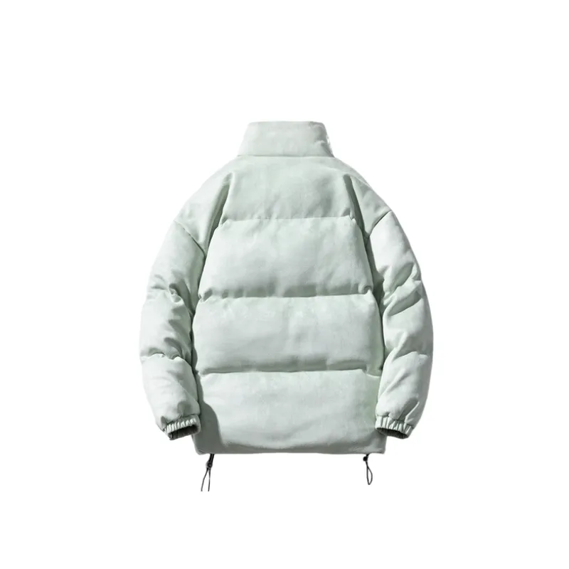 Simple Loose Vinylon Quilted Jacket-7