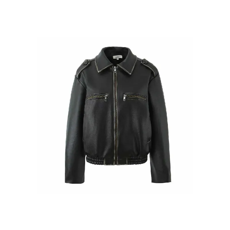 Cool Fashionable Leather Jacket Women