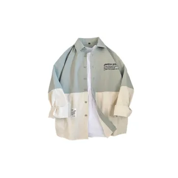 Stitching Fashionable Long sleeved Shirt