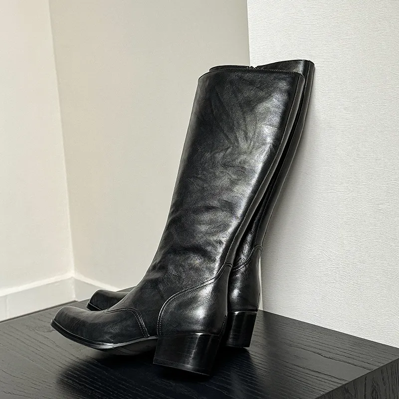 Simple Fashionable Knee High Boots-2