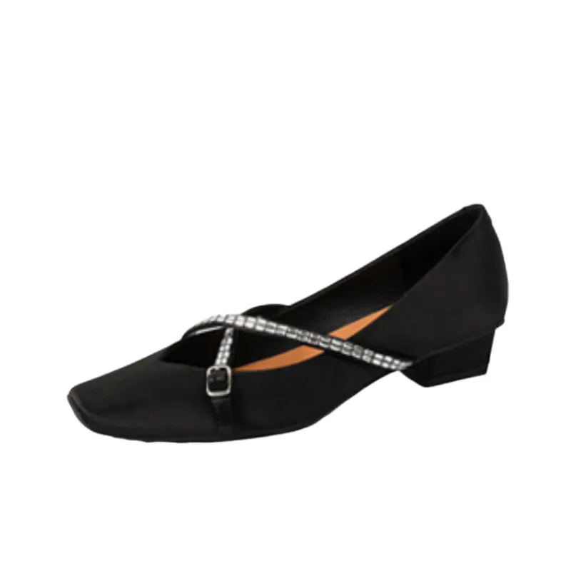 Fashionable Crystal Mary Jane Shoes-8