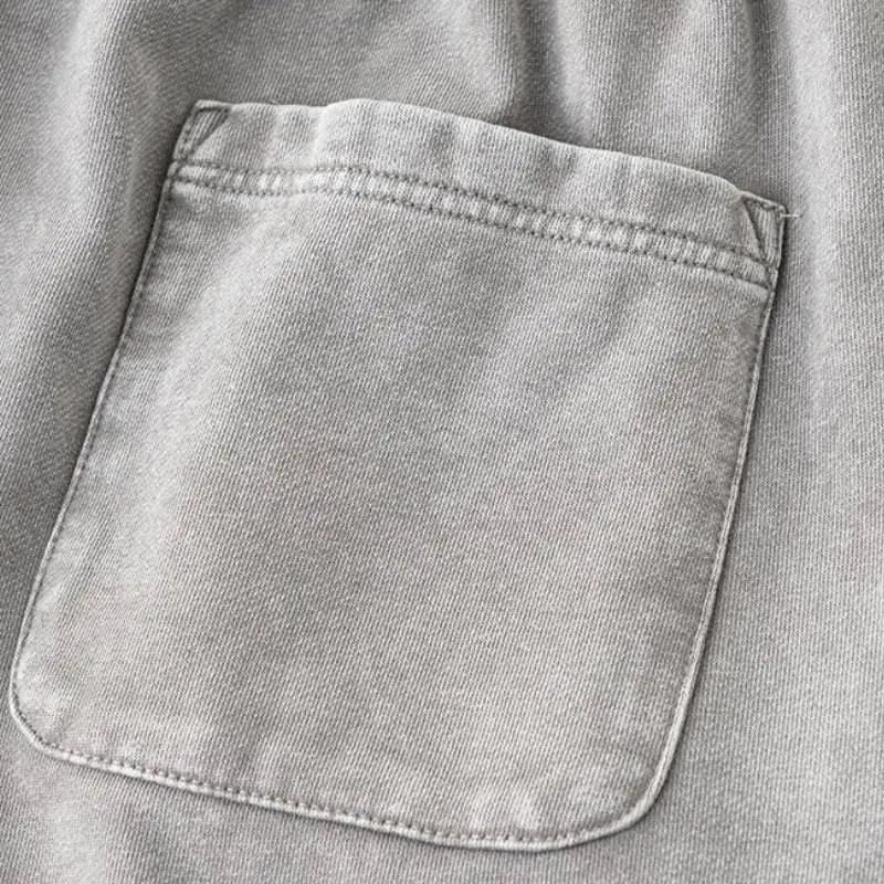 Fashionable Loose Cotton Sports Shorts-9