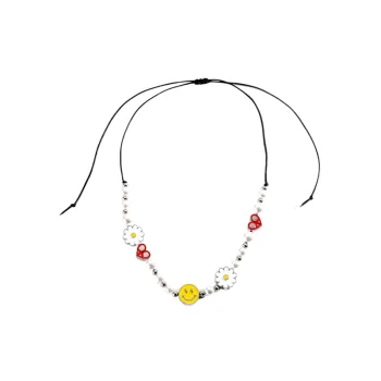 Smiley Face Pearl Necklace