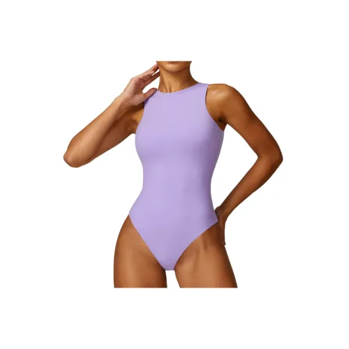 Fashionable Sporty Nylon-Spandex Sheer Fabric Bodysuit Women