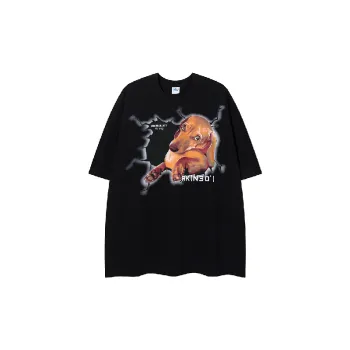 Casual Loose Combed Cotton T-Shirt