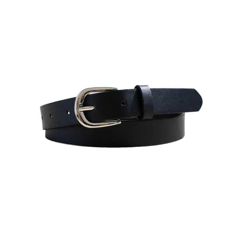 Fashionable Plain Leather Belt Women-3