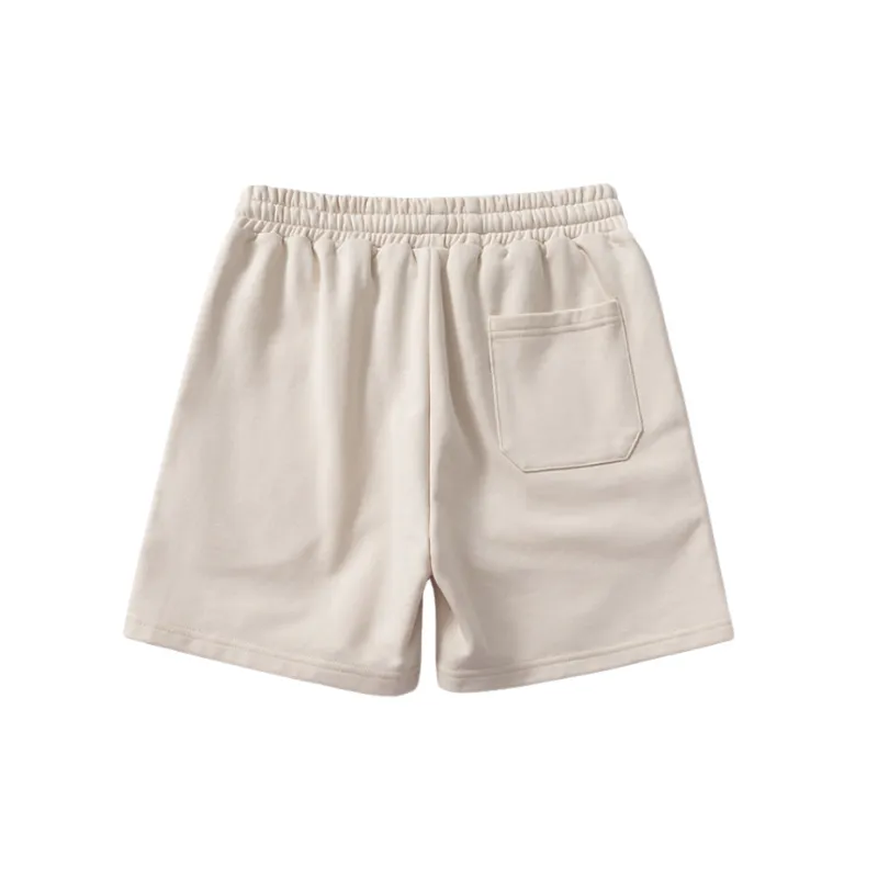 Retro Loose Cotton Sports Shorts-3