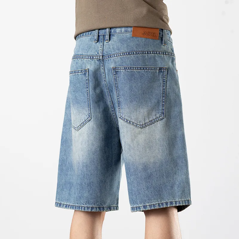 Casual Breathable Denim Shorts-1