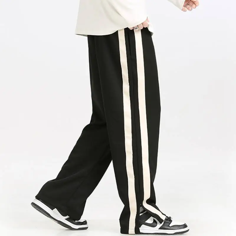 Basics Loose Cotton Like Fabric Casual Pants-7