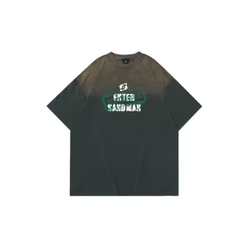 Gradient Short Sleeve Street Oversize T shirt