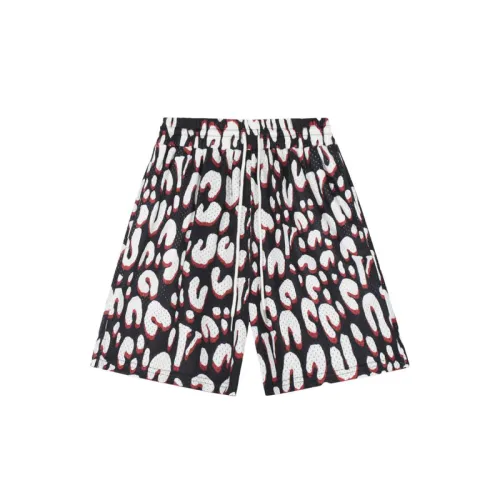 High Street Trendy Leopard Camouflage Mesh Shorts