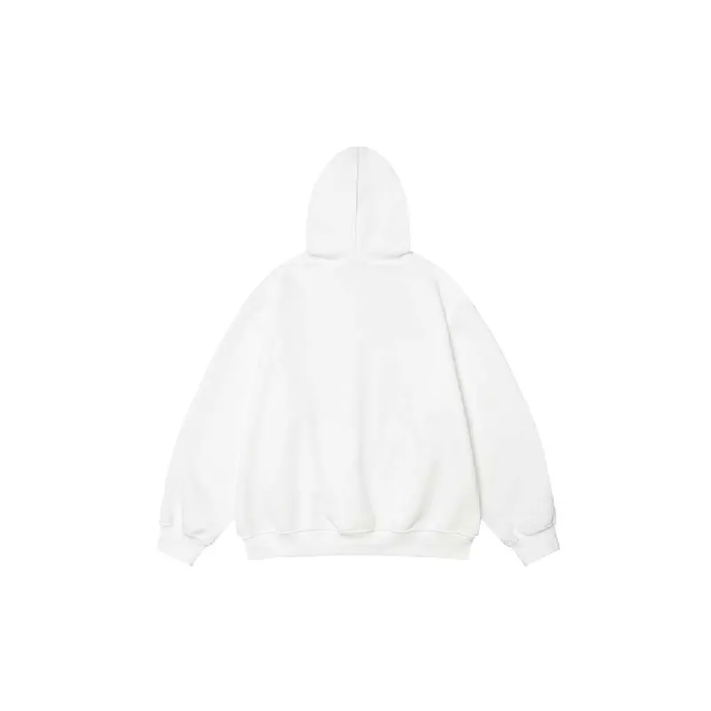 Street Letter Cotton Blended Fabric Hoodie-5
